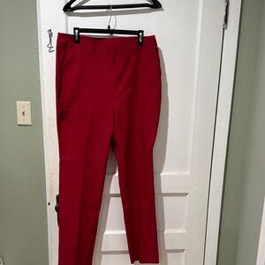 Women’s Rafaella pull on slacks. Color is Rio red. Size 16. NWT.
